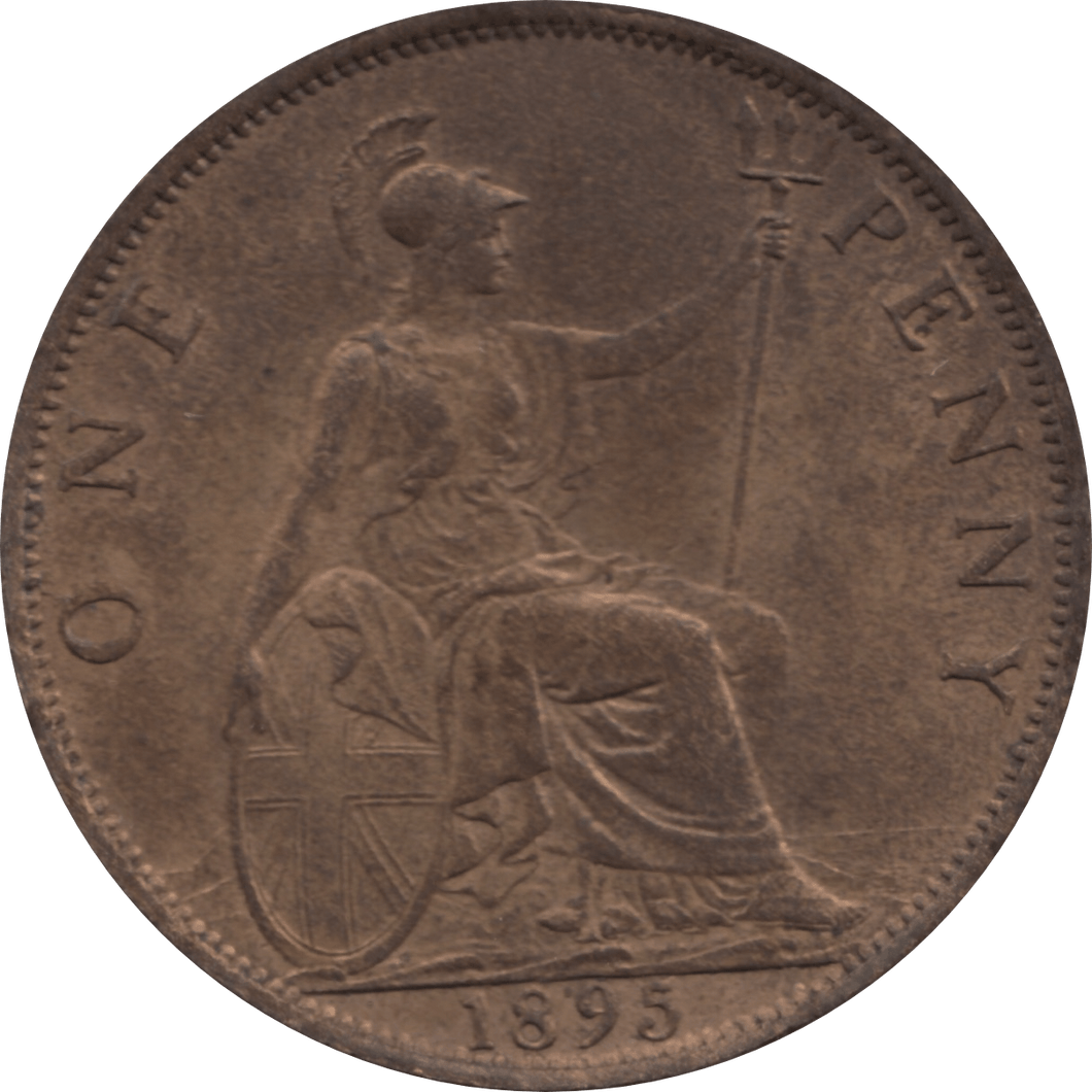 1895 PENNY 1 ( AUNC ) 45 - Penny - Cambridgeshire Coins
