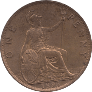 1895 PENNY 2 ( AUNC ) 46 - Penny - Cambridgeshire Coins