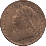 1895 PENNY 2 ( AUNC ) 46 - Penny - Cambridgeshire Coins