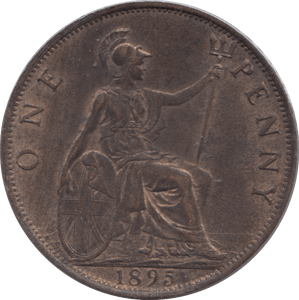 1895 PENNY 2 ( AUNC ) 4 - Penny - Cambridgeshire Coins