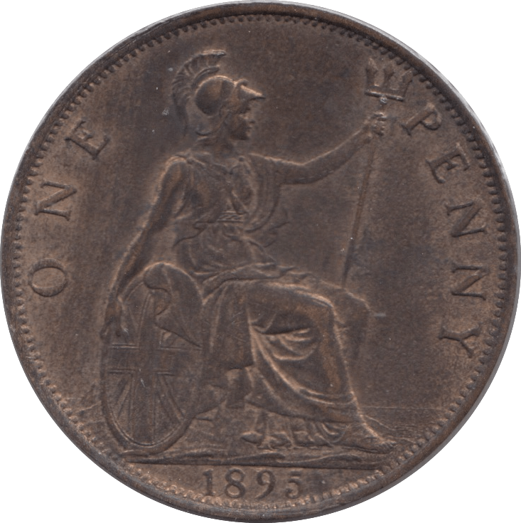 1895 PENNY 2 ( AUNC ) 4 - Penny - Cambridgeshire Coins