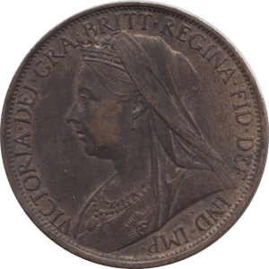 1895 PENNY 2 ( AUNC ) 4 - Penny - Cambridgeshire Coins
