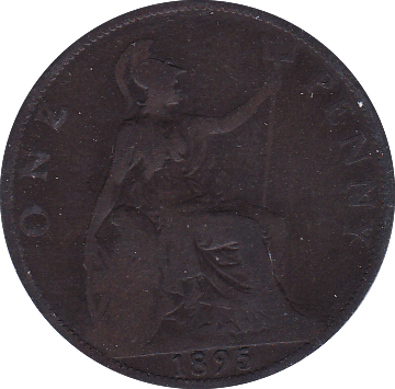 1895 PENNY ( F ) 2MM TRIDENT - Penny - Cambridgeshire Coins