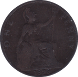 1895 PENNY ( F ) 2MM TRIDENT - Penny - Cambridgeshire Coins