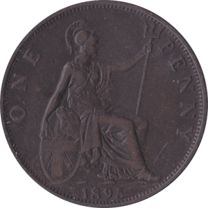 1895 PENNY ( GVF ) TRIDENT 1MM - Penny - Cambridgeshire Coins