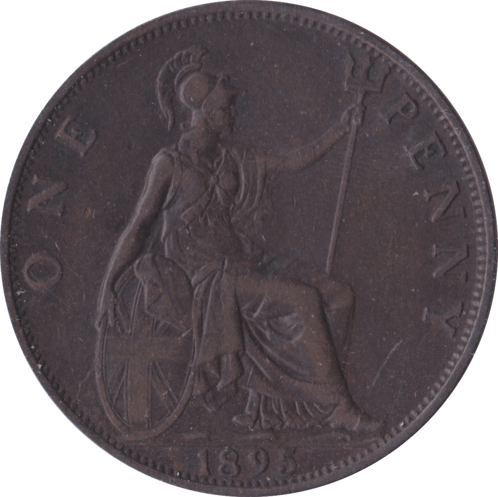 1895 PENNY ( GVF ) TRIDENT 1MM - Penny - Cambridgeshire Coins