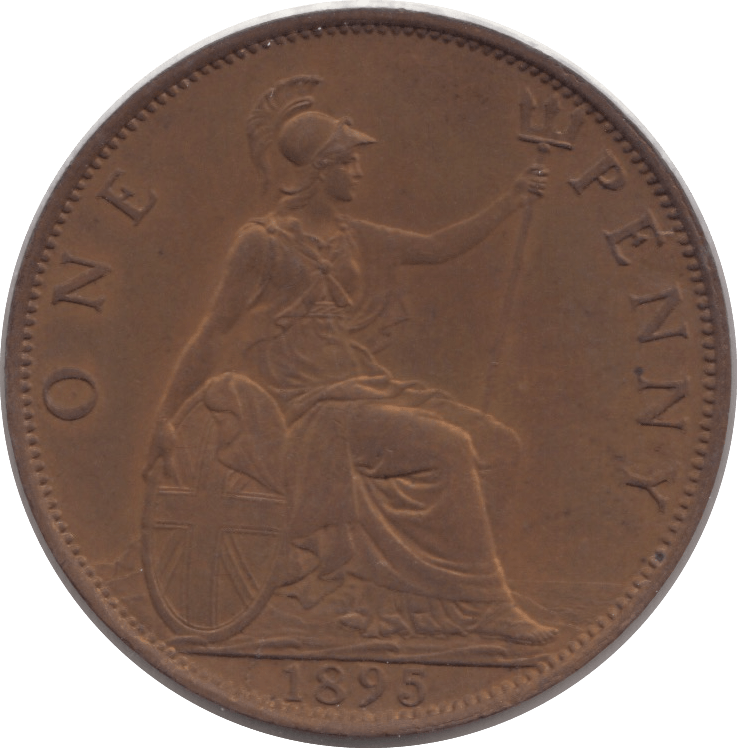 1895 PENNY ( UNC ) 3 - PENNY - Cambridgeshire Coins