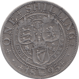1895 SHILLING ( FINE ) 5 - SHILLING - Cambridgeshire Coins