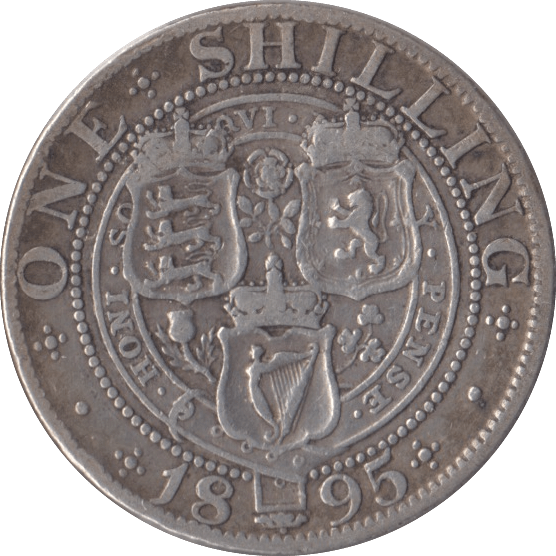 1895 SHILLING ( FINE ) - Shilling - Cambridgeshire Coins