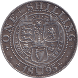 1895 SHILLING ( VF ) - Shilling - Cambridgeshire Coins