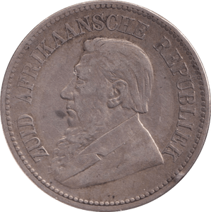 1895 SILVER 2 1/2 SHILLING SOUTH AFRICA - SILVER WORLD COINS - Cambridgeshire Coins