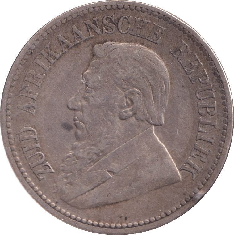 1895 SILVER 2 1/2 SHILLING SOUTH AFRICA - SILVER WORLD COINS - Cambridgeshire Coins