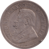 1895 SILVER 2 1/2 SHILLING SOUTH AFRICA - SILVER WORLD COINS - Cambridgeshire Coins