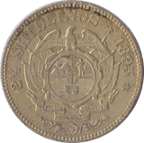 1895 SILVER 2 1/2 SHILLING SOUTH AFRICA - SILVER WORLD COINS - Cambridgeshire Coins