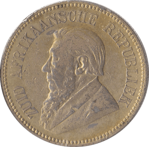 1895 SILVER 2 1/2 SHILLING SOUTH AFRICA - SILVER WORLD COINS - Cambridgeshire Coins