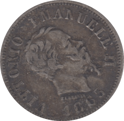 1895 SILVER 50 CENTESIMI ITALY - SILVER WORLD COINS - Cambridgeshire Coins