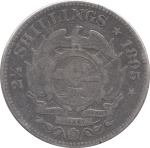 1895 SILVER HALFCROWN SOUTH AFRICA - SILVER WORLD COINS - Cambridgeshire Coins