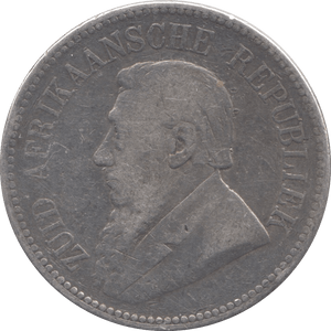 1895 SILVER HALFCROWN SOUTH AFRICA - SILVER WORLD COINS - Cambridgeshire Coins