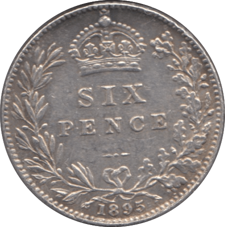 1895 SILVER THREEPENCE ( EF ) - Threepence - Cambridgeshire Coins