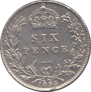1895 SIXPENCE ( AUNC ) 2 - Sixpence - Cambridgeshire Coins