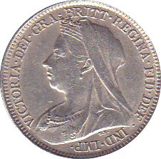 1895 SIXPENCE ( AUNC ) - Sixpence - Cambridgeshire Coins