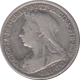 1895 SIXPENCE ( FINE ) 3 - Sixpence - Cambridgeshire Coins