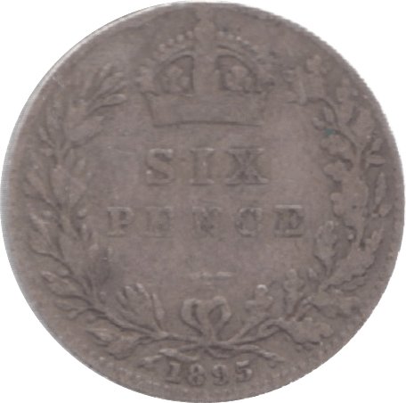 1895 SIXPENCE ( NF ) 9 - Sixpence - Cambridgeshire Coins