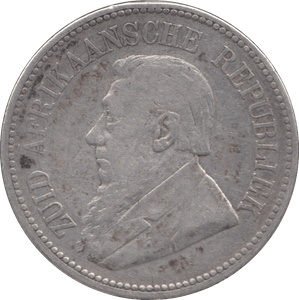 1895 SOUTH AFRICA SILVER 2 1/2 SHILLINGS - SILVER WORLD COINS - Cambridgeshire Coins