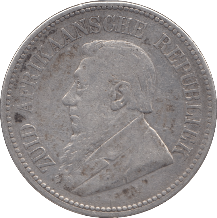 1895 SOUTH AFRICA SILVER 2 1/2 SHILLINGS - SILVER WORLD COINS - Cambridgeshire Coins