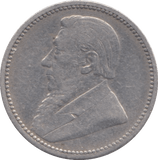 1895 SOUTH AFRICA SILVER SIXPENCE - SILVER WORLD COINS - Cambridgeshire Coins