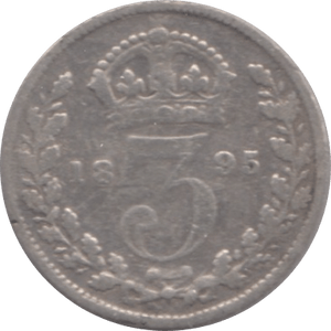 1895 THREEPENCE ( FINE ) 1 - Threepence - Cambridgeshire Coins