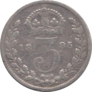 1895 THREEPENCE ( FINE ) 1 - Threepence - Cambridgeshire Coins