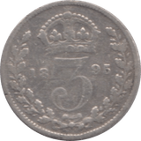 1895 THREEPENCE ( FINE ) 1 - Threepence - Cambridgeshire Coins