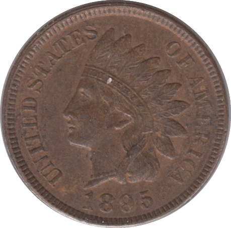 1895 USA ONE CENT - WORLD COINS - Cambridgeshire Coins