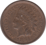 1895 USA ONE CENT - WORLD COINS - Cambridgeshire Coins