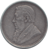 1896 3 ZAR SOUTH AFRICA SILVER - SILVER WORLD COINS - Cambridgeshire Coins