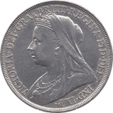 1896 CROWN ( EF ) LX - Crown - Cambridgeshire Coins