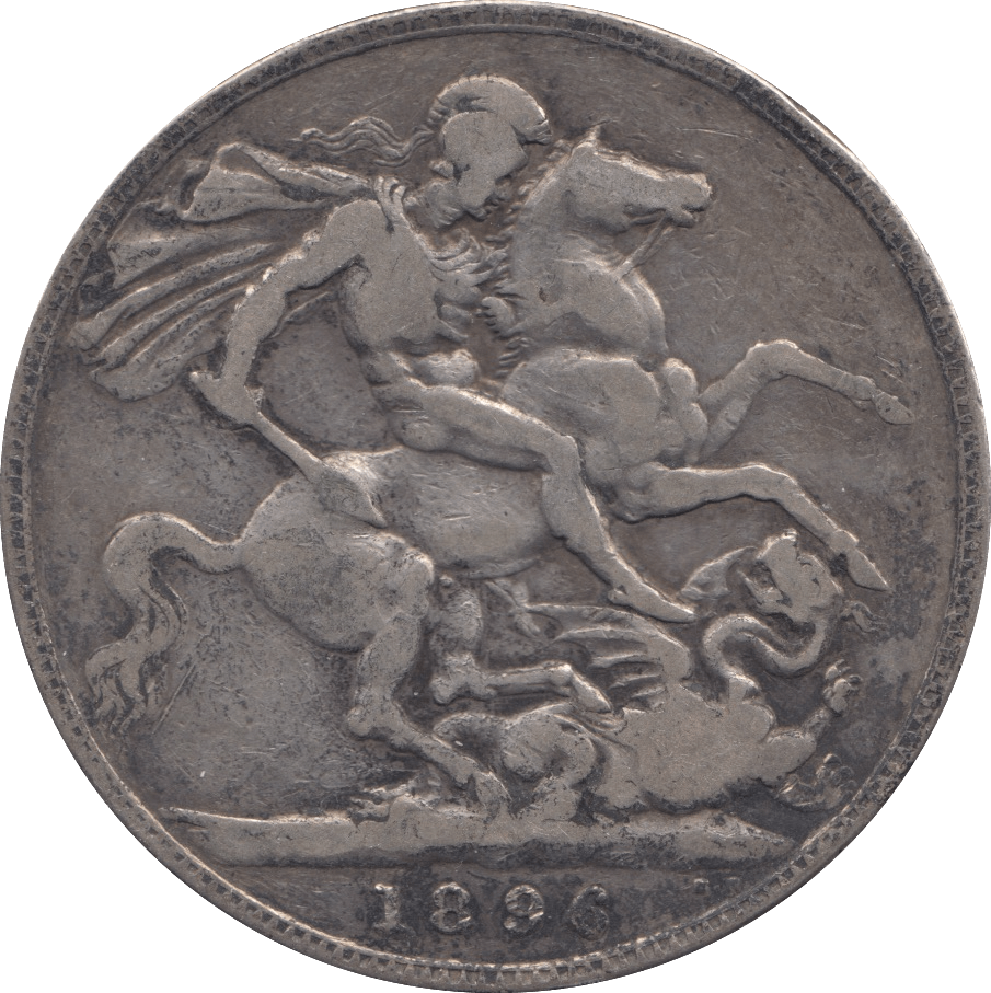 1896 CROWN ( FINE ) 3 - Crown - Cambridgeshire Coins