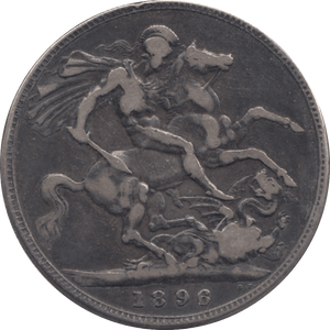 1896 CROWN ( FINE ) 6 - Crown - Cambridgeshire Coins