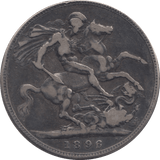 1896 CROWN ( FINE ) 6 - Crown - Cambridgeshire Coins