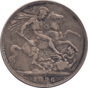 1896 CROWN ( FINE ) LX - Crown - Cambridgeshire Coins