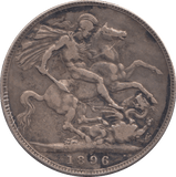 1896 CROWN ( FINE ) LX - Crown - Cambridgeshire Coins