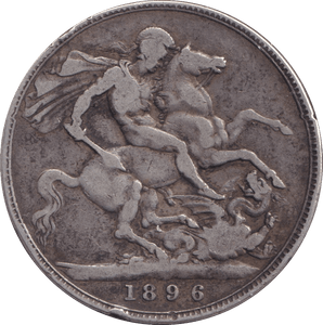 1896 CROWN ( FINE ) LX - Crown - Cambridgeshire Coins