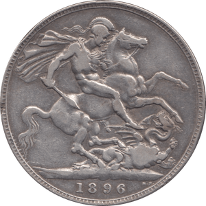 1896 CROWN ( GF ) 3 LIX - Crown - Cambridgeshire Coins
