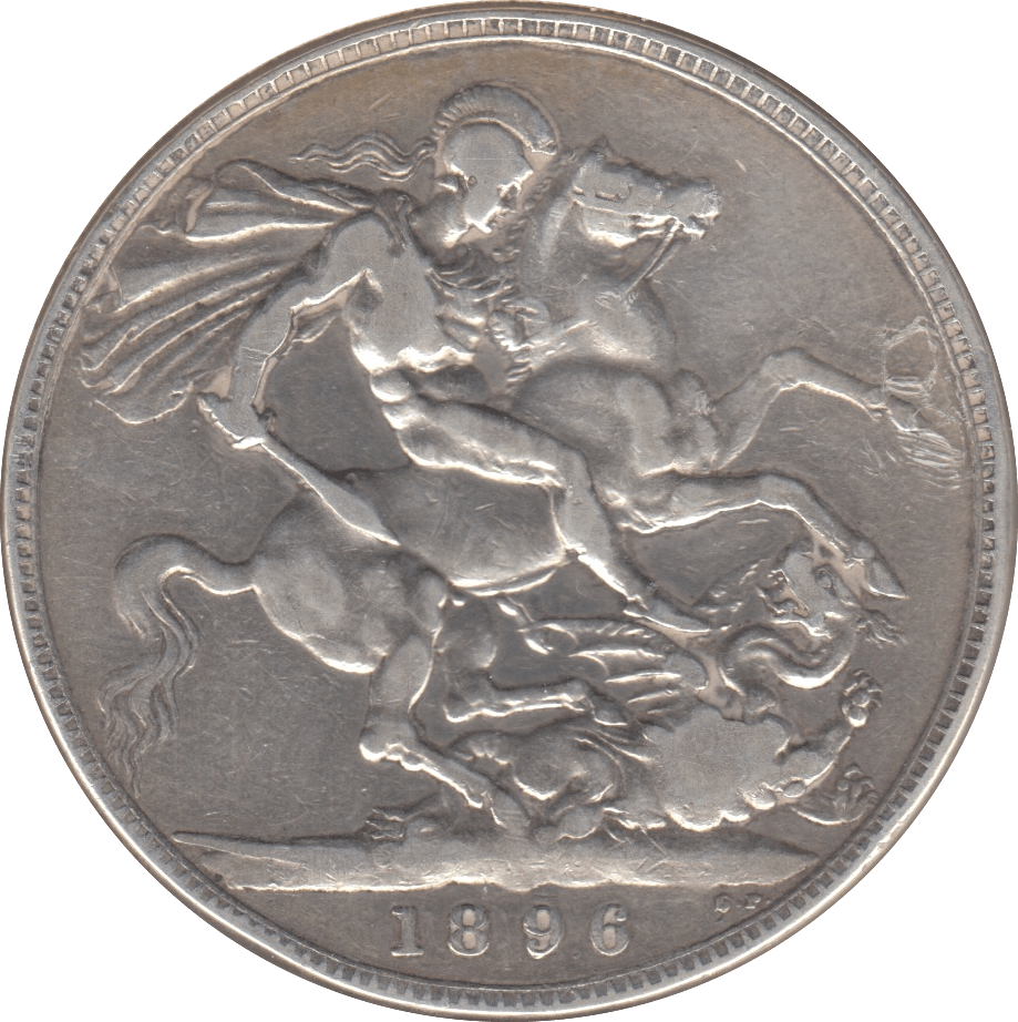 1896 CROWN ( GF ) 6 LX - CROWN - Cambridgeshire Coins