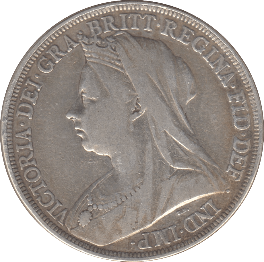 1896 CROWN ( GF ) 6 LX - CROWN - Cambridgeshire Coins