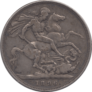 1896 CROWN ( GF ) 8 - Crown - Cambridgeshire Coins