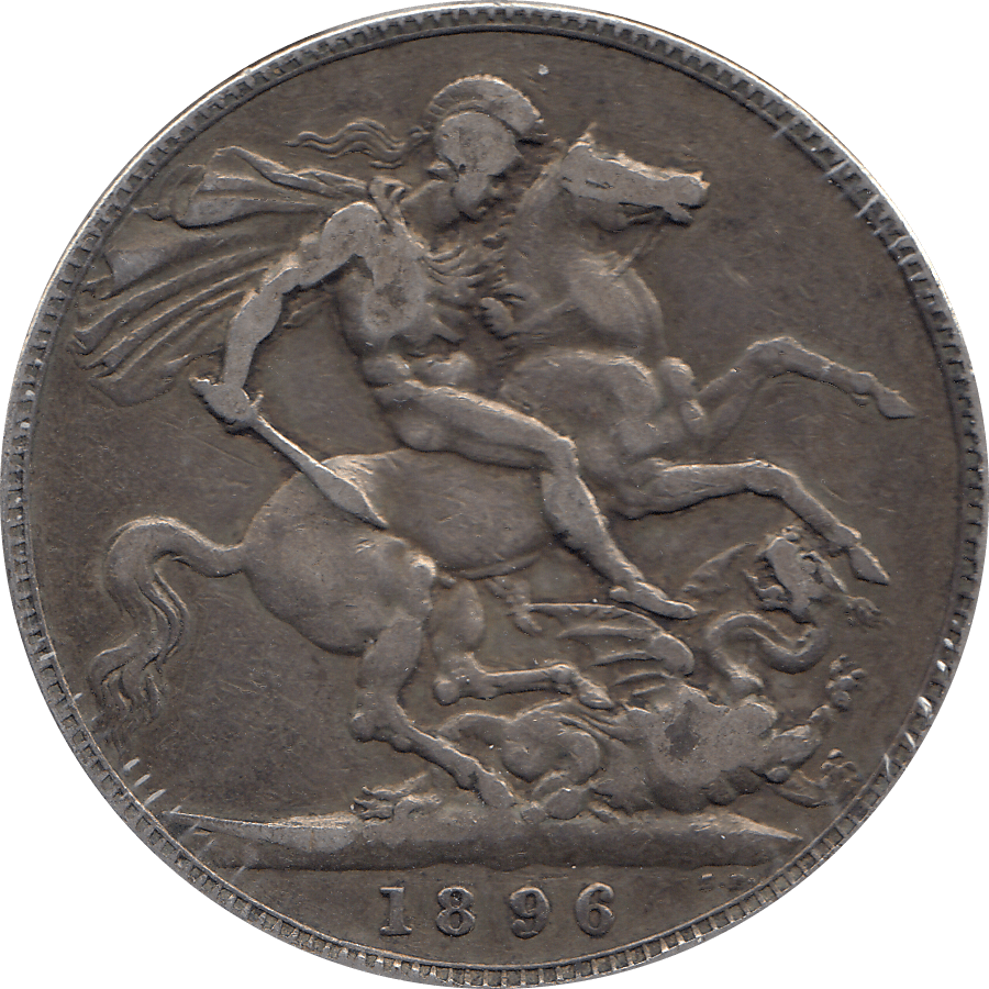 1896 CROWN ( GF ) LX 3 - Crown - Cambridgeshire Coins
