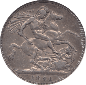 1896 CROWN ( GF ) LX 4 - Crown - Cambridgeshire Coins