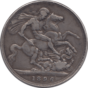 1896 CROWN ( GF ) LX REF 7 - Crown - Cambridgeshire Coins